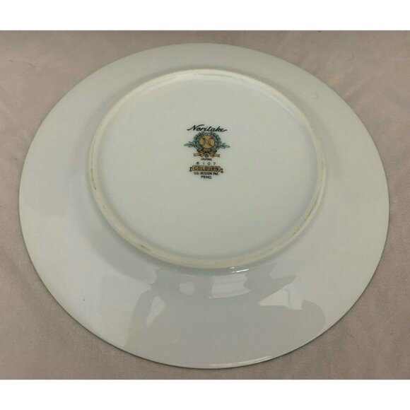 Noritake China - Colburn Pattern - Pair Bread & Butter Plates - 6 3/8" - #6107 - Picture 6 of 9